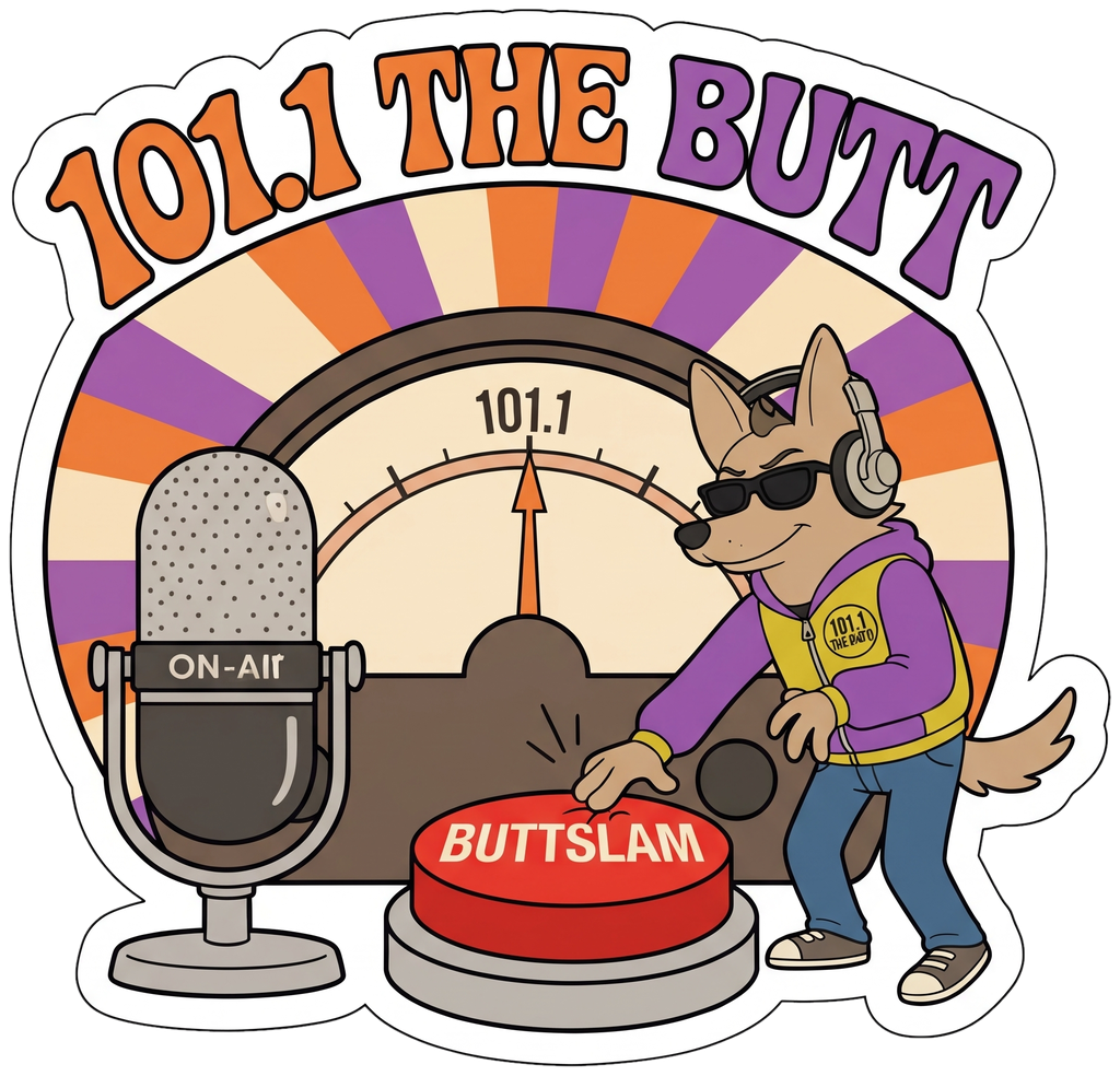 101.1 The Butt sticker