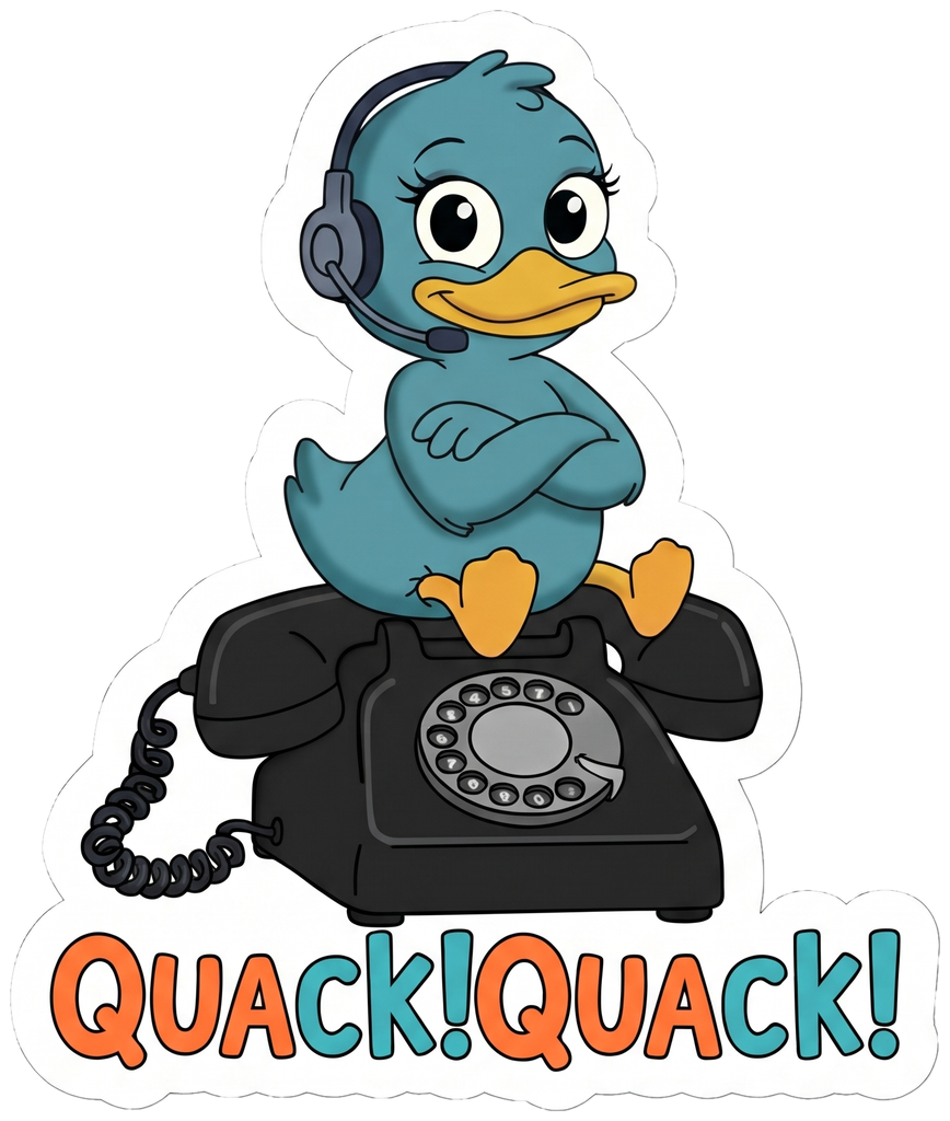 Quackers sticker